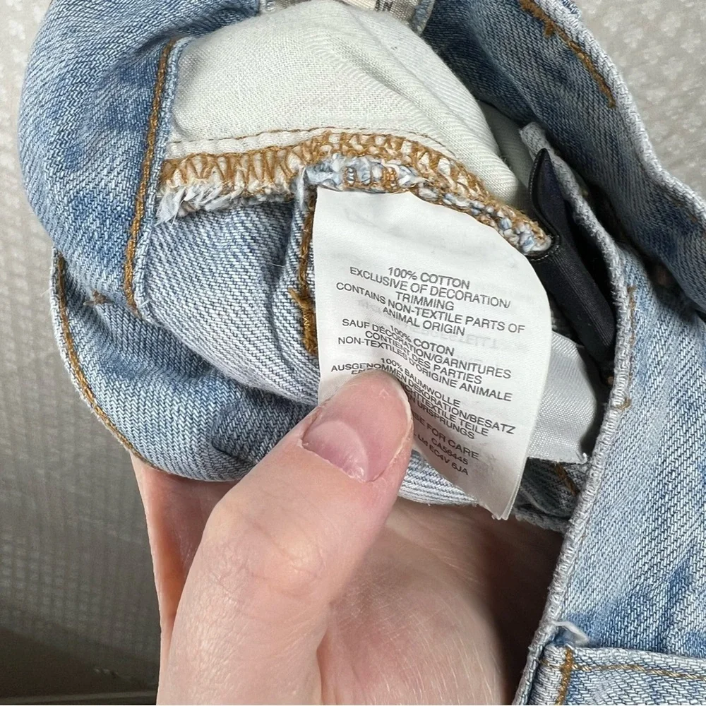 Madewell Women Jeans Sz 25 Light Wash The Perfect Summer Jean Straight Leg Denim